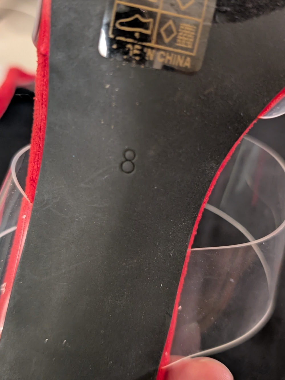 VICI Red Heart-Detail Clear Strap Mules - Picture 11 of 11
